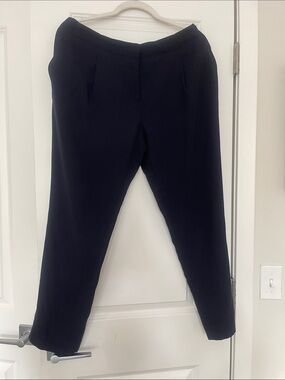 Laundry By Shelli Segal Navy Blue Slim Ponte Trousers